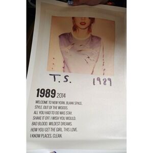 1989 by Taylor Swift Canvas Unframed 12x18‎ qty 3
